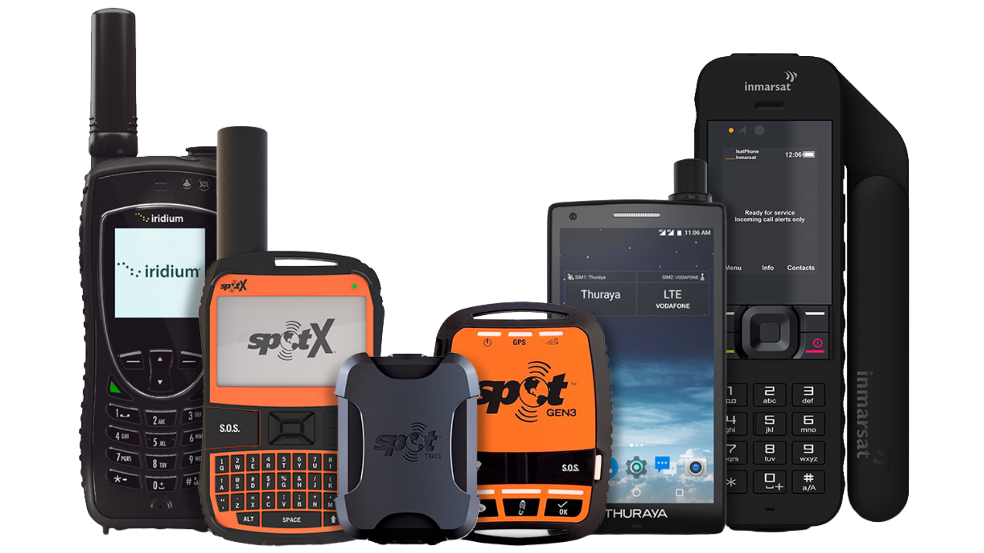 Teléfonos y rastreadores vía Satelite